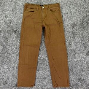 PS Paul Smith Mens 32R Standard Fit Organic Cotton Chinos Pants Brown Trousers